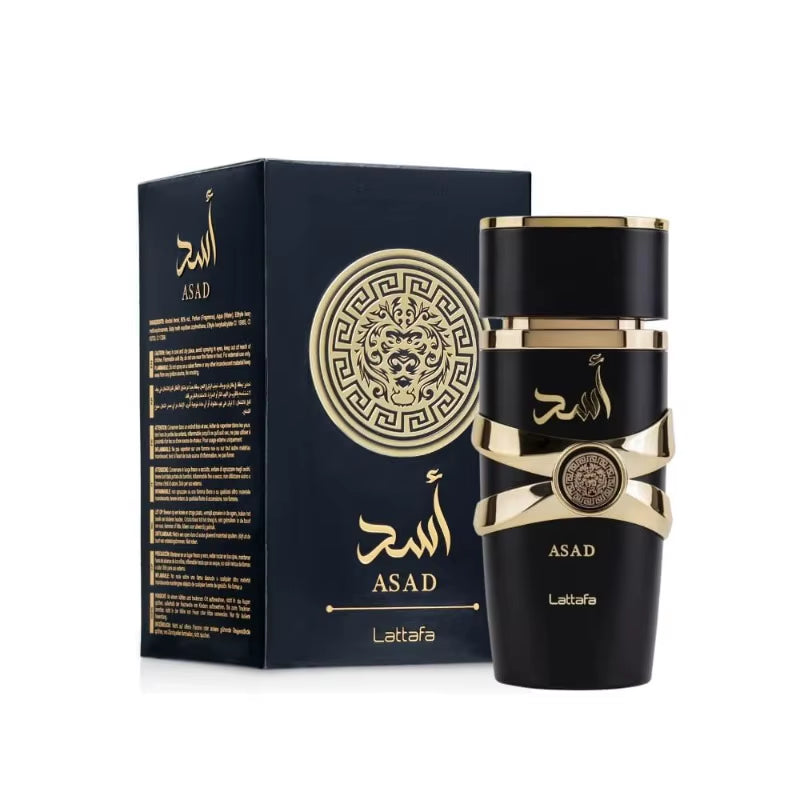Experience the Alluring Essence of Lattafa Asad Unisex Eau De Parfum - 3.4 Ounce Long-Lasting Fragrance