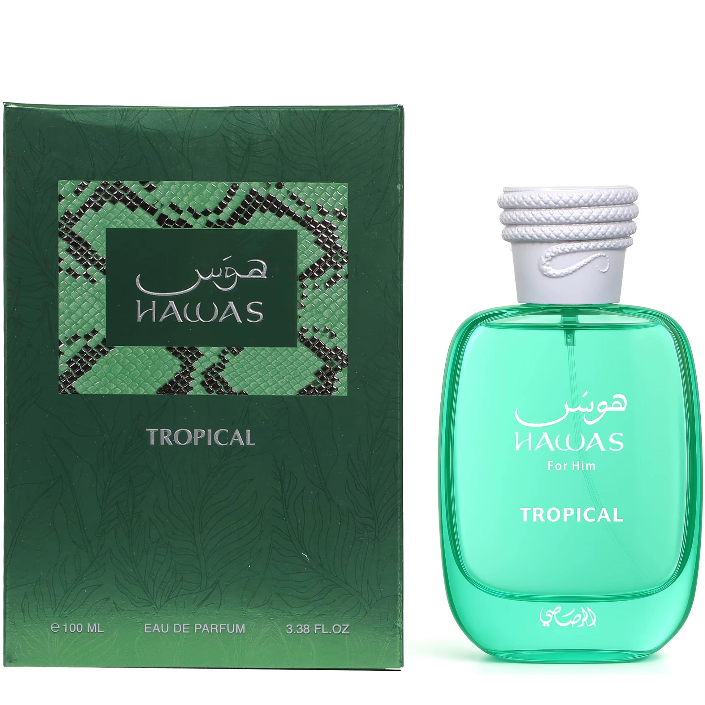Experience the Essence of Paradise with RASASI Hawas Tropical Eau De Parfum Spray for Men - 3.4 Ounce